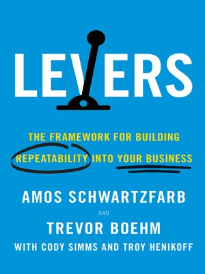 cover image of Levers: the Framework for Building Repeatability into Your Business